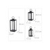 relaxdays Laternen Set 63 cm, Transparent/Schwarz