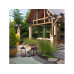 relaxdays Laternen Set 63 cm, Transparent/Schwarz