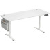 Songmics Stehtisch höhenverstellbar, elektrisch, 160 cm, weiss