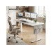 Songmics Stehtisch höhenverstellbar, elektrisch, 160 cm, weiss