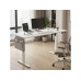 Songmics Stehtisch höhenverstellbar, elektrisch, 160 cm, weiss