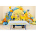 Partydeco Folienballon Pastille Minions Blau/Mehrfarbig/Gelb/Weiss