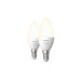 Philips Hue Hue W B39 E14 LED Warmweiss dimmbar Doppelpack