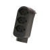 Max Hauri Mehrfachstecker ADAPT 3+1x Typ 13 schwarz drehbar Green+Fair