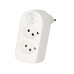 Max Hauri Mehrfachstecker ADAPT 2x Typ 13 weiss drehbar Schalter