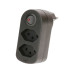 Max Hauri Mehrfachstecker ADAPT 2x Typ 13 drehbar Schalter Green+Fair