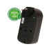 Max Hauri Mehrfachstecker ADAPT 2x Typ 13 drehbar Schalter Green+Fair