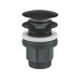 GROHE Druckstopfen-Ablaufgarnitur 102464 Rund Schwarz Matt