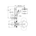 GROHE Vitalio Joy 260 mit Thermostat Wandmontage Phantom Black
