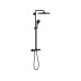 GROHE Vitalio Comfort 250 eckig mit Thermostatarmatur Mattschwarz