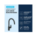 GROHE Start Edge Schwarz, ausziehbarer Auslauf