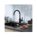 GROHE Get Mattschwarz C-Auslauf schwenkbar