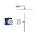GROHE Precision Unterputz, mit Thermostat, Messing, Chrom GROHE Precision Unterputz, mit Thermostat, Messing, Chrom