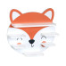 Kesper Étagère Bambus Orange Weiss 45 x 12 x 42 cm