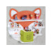 Kesper Étagère Bambus Orange Weiss 45 x 12 x 42 cm