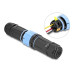 Delock Kabelverbinder 3 Pin IP68 wasserdicht PA66 Schwarz