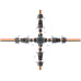 Delock Kabelverbinder X-Form 3 Pin IP68 5 - 12 mm werkzeugfrei