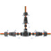 Delock Kabelverbinder T-Form 3 Pin IP68 wasserdicht Schwarz