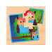 Lisciani Touch Puzzle Montessori, Baby, 6 Motive à 4 Teile