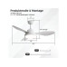 Ozeanos Deckenventilator KBS-4703 Weiss