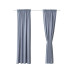 Urbanara Vorhang Solana, Graublau, 140 x 320 cm, Urbanara Vorhang Solana, Graublau, 140 x 320 cm,