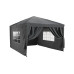Tristar Pavillon mit abnehmbaren Seitenwänden 3 x 4 m, Anthrazit