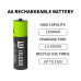 IILEER IILEER AA Lithium Akkus 1200 mAh 4 Stück IILEER IILEER AA Lithium Akkus 1200 mAh 4 Stück