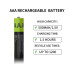 IILEER AAA Lithium Akkus 500 mAh, 4 Stück IILEER AAA Lithium Akkus 500 mAh, 4 Stück