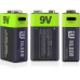 IILEER 9 V Lithium Akkus 350 mAh 2 Stück 350 mAh, 2 Stück IILEER 9 V Lithium Akkus 350 mAh 2 Stück 350 mAh, 2 Stück