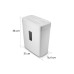 Hama Aktenvernichter Prime M50CD-W P-5,  6 Seiten, Weiss