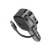 Cellular Line Car Charger einziehbares USB-C Kabel, 60 W, Schwarz Cellular Line Car Charger einziehbares USB-C Kabel, 60 W, Schwarz