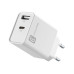 Cellular Line Multiport Charger PD 20W, USB-A, USB-C, Weiss Cellular Line Multiport Charger PD 20W, USB-A, USB-C, Weiss