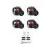 Oplite R8 Supreme Castor Wheels 4-Rad-Set, Nylon, Stahl