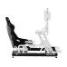 Oplite R8 Single Monitor Mount Stahl, Weiss