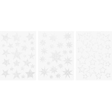 Heyda Fensterbild Sterne A4, Weiss Heyda Fensterbild Sterne A4, Weiss