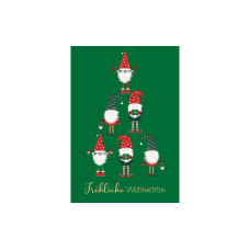 ABC Weihnachtskarte Frohe Weihnachten B6