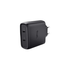 Trust Maxo USB-C-GaN 65 W mit 2 Anschlüssen Schwarz Trust Maxo USB-C-GaN 65 W mit 2 Anschlüssen Schwarz