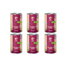 Herrmann's Nassfutter Ziege mit rote Beete und Hirse 6 x 400 g