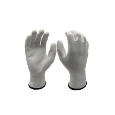 FTM Arbeitshandschuh Polyester, XL, Weiss, 12 Stück