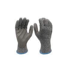 FTM Schnittschutzhandschuh Klasse C, Nylon L, Grau, 12 Stück