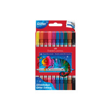 Faber-Castell Filzstift Doppel Glitzer Set mit 10 Stück, mehrfarbig