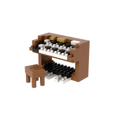 BRIXIES Bausteinmodell Orgel aus 95 Bausteinen BRIXIES Bausteinmodell Orgel aus 95 Bausteinen