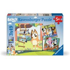 Ravensburger Puzzle Bluey 3 x 49 Ravensburger Puzzle Bluey 3 x 49