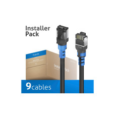 PureLink FlexInstall Patchkabel Cat 6A, S/FTP, 7.5 m, Schwarz, 9 Stück PureLink FlexInstall Patchkabel Cat 6A, S/FTP, 7.5 m, Schwarz, 9 Stück