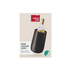 Vacuvin Flaschenkühler Hexo, Schwarz