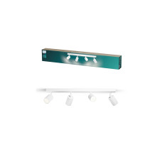 Philips Wyatt Aufbauspot 4x, ohne Leuchtmittel GU10, weiss