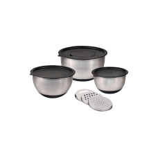 Kesper Schüssel-Set Edelstahl Silber & Schwarz 1.20 l Kesper Schüssel-Set Edelstahl Silber & Schwarz 1.20 l