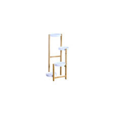 Kesper Blumenständer Bambus FSC 48 x 42 x 78 cm Weiss Braun Kesper Blumenständer Bambus FSC 48 x 42 x 78 cm Weiss Braun