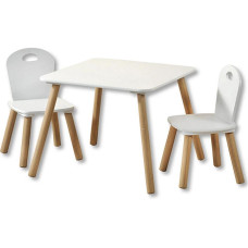 Kesper Kindersitzgruppe Holz Weiss Lackiert Kesper Kindersitzgruppe Holz Weiss Lackiert