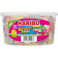 Haribo Gummibonbons Bärenzungen Super Sauer Dose 1350 g Haribo Gummibonbons Bärenzungen Super Sauer Dose 1350 g